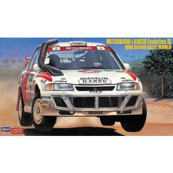 Hasegawa - 1/24 MITSUBISHI LANCER EVO III 1996 SAFARI RALLY (04/25)*
