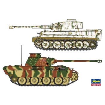 Hasegawa - 1/72 Tiger I En Panther German Army 1944 30067 (11/22) *has630067