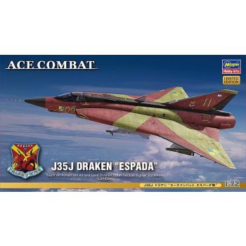 Hasegawa - 1/72 ACE COMBAT J35J DRAKEN ESPADA S.A.F. SP340 (5/24) *