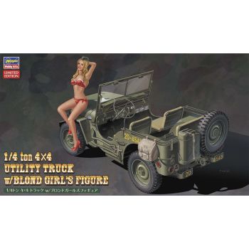 Hasegawa - 1/24 1/4 T. 4 X 4 TRUCK W/BLONDE GIRL FIGURE SP449