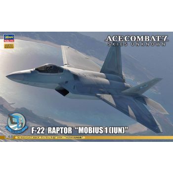 Hasegawa - 1/48 ACE COMBAT 7 SKIES F-22 RAPORT MOBIUS 1 SP571