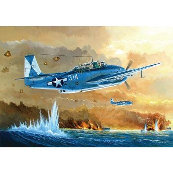 Hobbyboss - 1/48 Tbm-3 Avenger Torpedo Bomber - Hbs80325