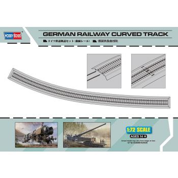 Hobbyboss - 1/72 German Railway Curved Track - Hbs82910