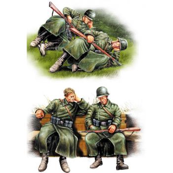 Hobbyboss - 1/35 German Infantery-taking A Rest - Hbs84420