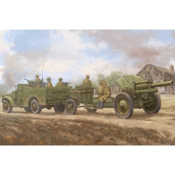 Hobbyboss - 1/35 M3a1 Late Version Tow 122mm Howitzer M-30 - Hbs84537