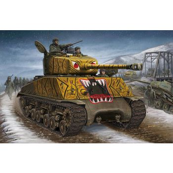 Hobbyboss - 1/48 Us M4a3e8 Tank - Hbs84804