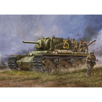 Hobbyboss - 1/48 Russian Kv-1 Model 1941 Kv Small Turret Tank - Hbs84810