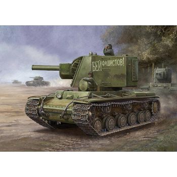 Hobbyboss - 1/48 Russian Kv Big Turret Tank - Hbs84815