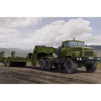 Hobbyboss - 1/35 Russian Kraz-260b Tractor W/maz/chmzap-5247g Trailer - Hbs85523