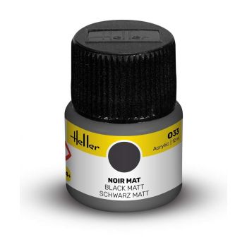 Heller - HELLER ACRYLIC PAINT 033 BLACK MATT 12 ML