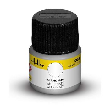 Heller - HELLER ACRYLIC PAINT 034 WHITE MATT 12 ML