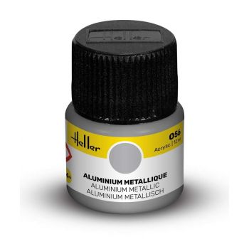 Heller - HELLER ACRYLIC PAINT 056 ALUMINIUM METALLIC 12 ML