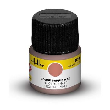 Heller - HELLER ACRYLIC PAINT 070 BRICK RED MATT 12 ML