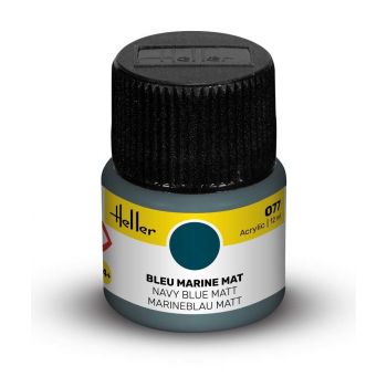 Heller - HELLER ACRYLIC PAINT 077 NAVY BLUE MATT 12 ML