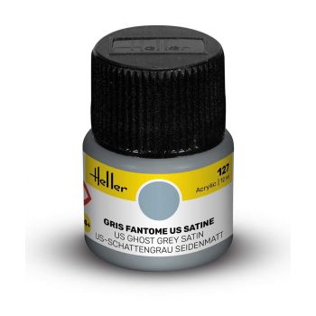 Heller - HELLER ACRYLIC PAINT 127 US GHOST GREY SATIN 12 ML