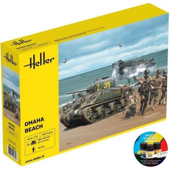 Heller - 1/72 STARTER KIT OMAHA BEACH (6/23) *