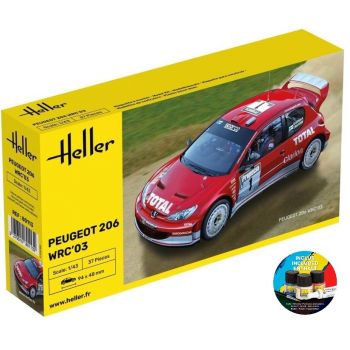 Heller - 1/43 STARTER KIT PEUGEOT 206 WRC '03 (6/23) *