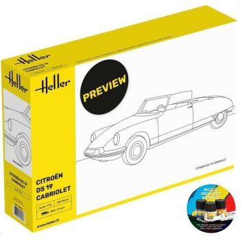 Heller - 1/16 STARTER KIT CITROEN DS 19 CABRIOLET (9/23) *