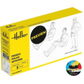 Heller - 1/24 STARTER KIT FRENCH POLICE OFFICERS (12/23) *