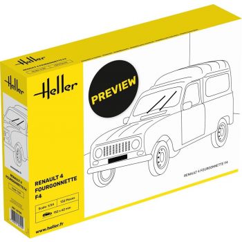 Heller - 1/24 RENAULT 4 FOURGONETTE F4 (9/23) *