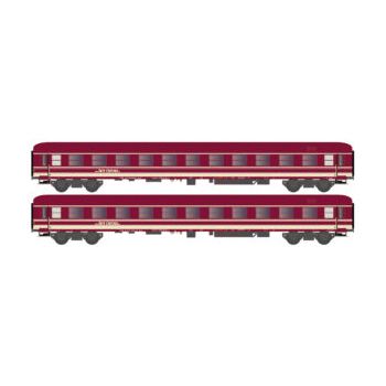 HobbyTrain - 2ER SET LIEGEWAGEN BCM 246 EURO-EXPRESS, EP.VI