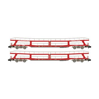 HobbyTrain - 2ER SET AUTOTRANSPORTWAGEN DDM 915 BTE, EP.VI