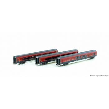 Hobbytrain - 1/160 Obb Railjet Italien 3-tlg. Restaurantwagen Vi (?/22) *hob-h25225