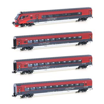 HobbyTrain - 4ER SET PERSONENWAGEN OBB RAILJET, EP.VI, SET 1