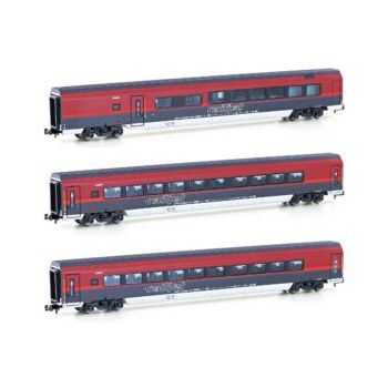 HobbyTrain - 3ER SET PERSONENWAGEN OBB RAILJET, EP.VI, SET 2