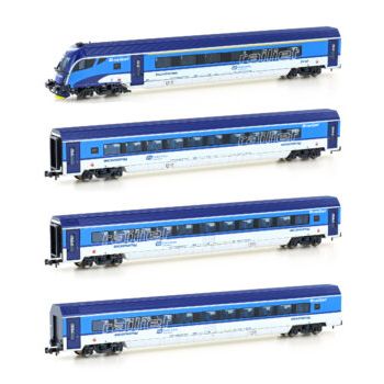 HobbyTrain - 4ER SET PERSONENWAGEN CD RAILJET, EP.VI, SET 1