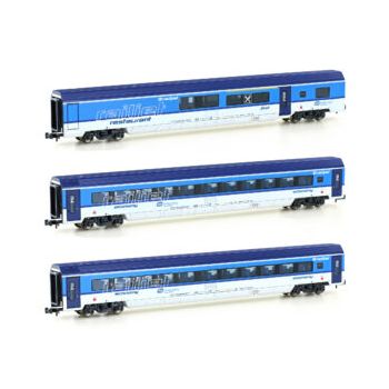 HobbyTrain - 3ER SET PERSONENWAGEN CD RAILJET, EP.VI, SET 2
