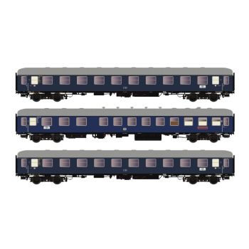 HobbyTrain - 3ER SET PERSONENWAGEN DB, F15/16 SACHSENROSS, AC (?/25) *