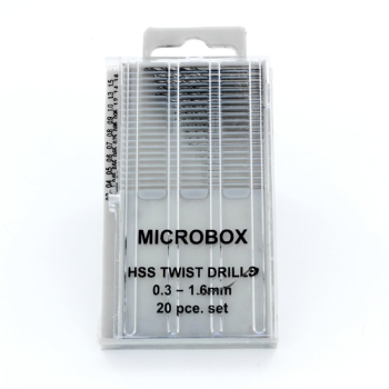 HobbyTime Tools - MICROBOX DRILL BIT SET – 20 PIECES (0.3–1.6MM)