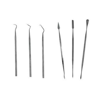 HobbyTime Tools - STAINLESS STEEL PROBE en CARVER SET – 3 PROBES + 3 CARVERS