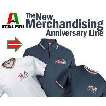 Italeri - Italeri Blue Navy Polo Shirt 60th Anniversary S Sizeita09406