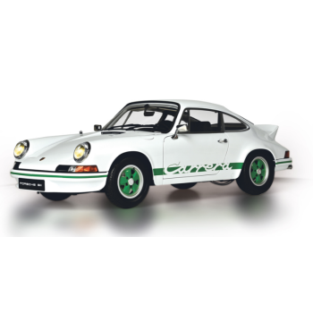 IXO - 1/8 PORSCHE 911 RS 2.7 WHITE/GREEN STRIPES