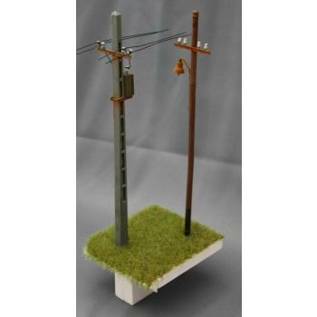 JoeFix - 1/35 TELEPHONE/LIGHTNING POLE (CONCRETE / WOOD)