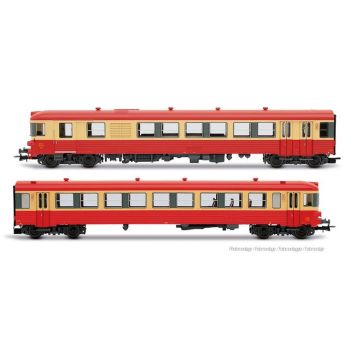 Jouef - 1/87 SNCF X 4300 2-DLG ROOD/CREME, EP IV
