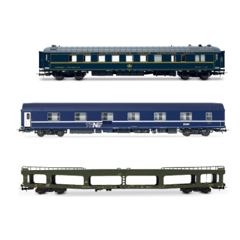 Jouef - 1/87 SNCB/SNCF, ""TRAIN AUTO-COUCHETTE"", EP. IV-V (11/25)*