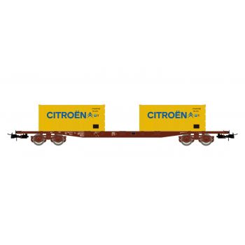 Jouef - Sncf 4-axle Containerw.n S70 2 X 20' Citroen Iv (12/22) *jou-hj6242