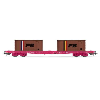 Jouef - 1/87 SNCF,4-AXLE WAGON S70, 2X20FT ""FB"" (05/25)*