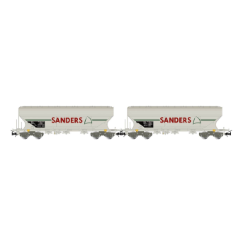 Jouef - 1/87 SNCF, 2-PACK 4-AXLE SILOWAGONS,SANDERS (08/25)*