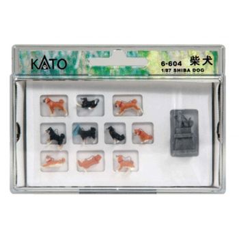 Kato - 1/87 Figuren Set Shiba-hunde 11 Stk.kat-k06604