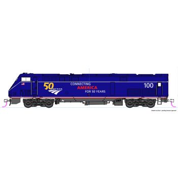 Kato - 1/87 Diesellok Ge P42 Amtrak Vi #100 50th An. Blau (?/22) *kat-k376113