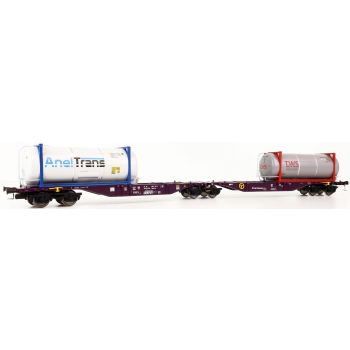 Mehano - 1/87 CONTAINERW SGGMRS90 RAILRELEASE TWS/ANELTRANS (4/25) *