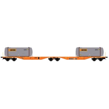 Mehano - 1/87 CONTAINERWAGEN SGGMRSS'90 WASCOSA,BERTSCHI (?/25) *