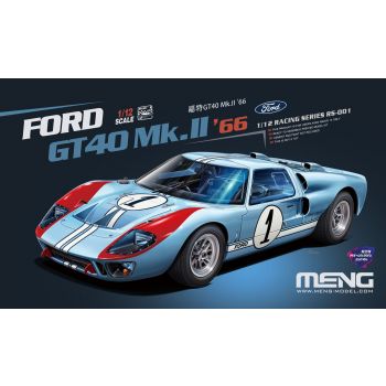 Meng Model - 1/12 FORD GT40 MK.II 1966 PRE COLORED RS-001
