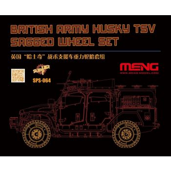 Meng Model - 1/35 BRITISH ARMY HUSKY TSV SAGGED WHEEL SET SPS-064