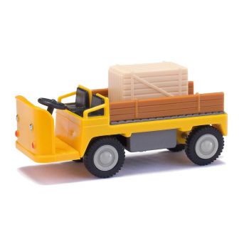 Mehlhose - 1/87 E-KARRE BALKANCAR MIT HOLZKISTE GELB 1969 (4/23) *
