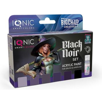 Ammo Mig Jimenez - IONIC BLACK NOIR SET 6 JARS 20ML (12/24) *